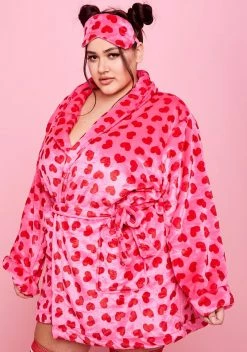 Sugar Thrillz Plus Loyal Maneater Velour Robe Set