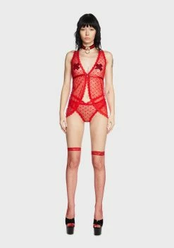 X_Glitter After Your Heart Babydoll Set