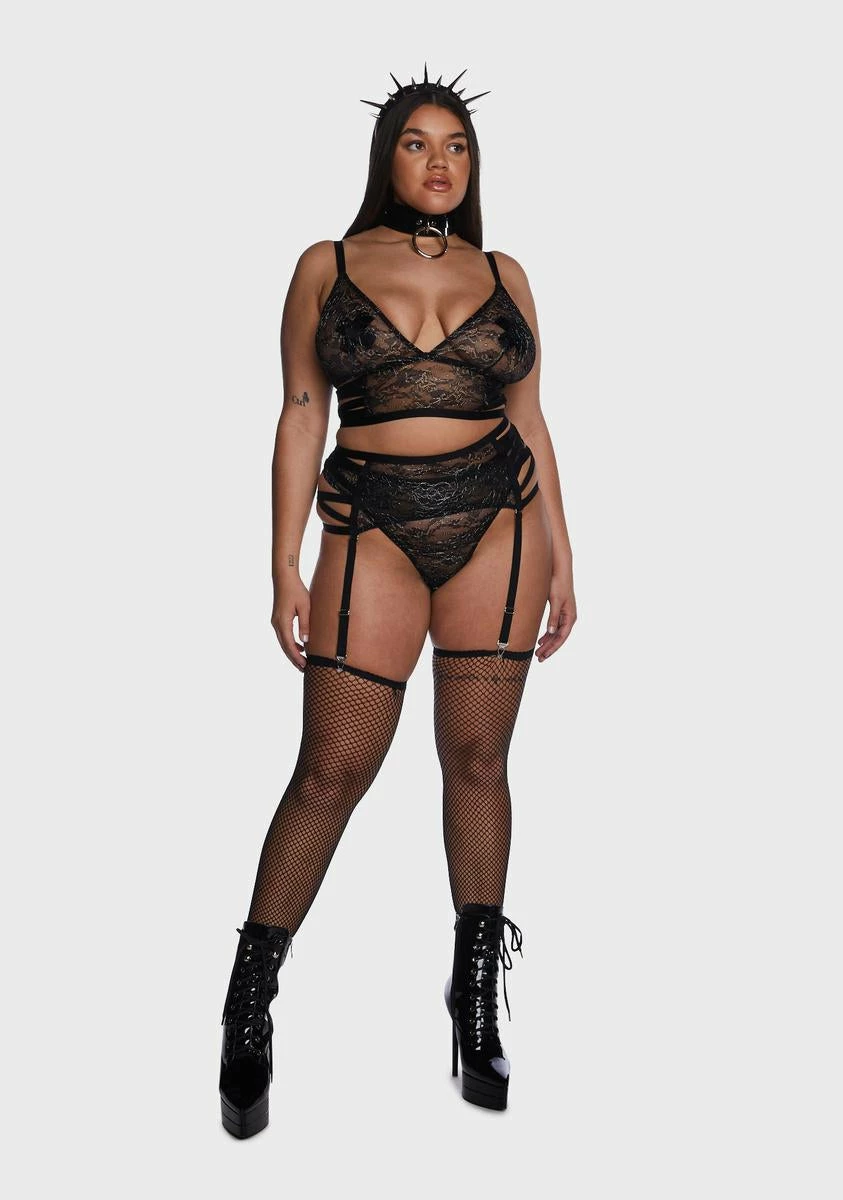 X_Fantasy Lingerie Plus Night Just For Me Lace Lingerie Set 7 X_Fantasy Lingerie Plus Night Just For Me Lace Lingerie Set - Image 5