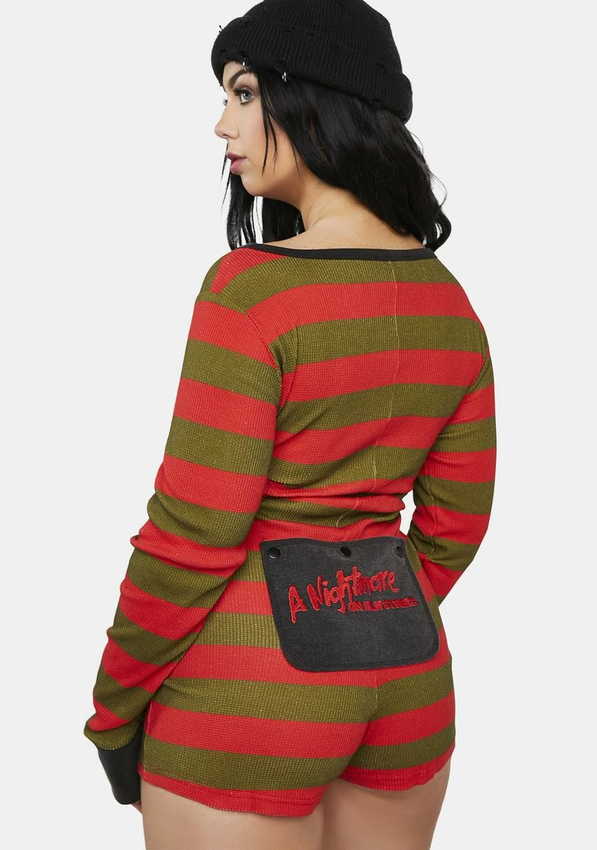 Dolls Kill X WB Horror Plus Total Slasher Thermal Romper 6 Dolls Kill X WB Horror Plus Total Slasher Thermal Romper - Image 4