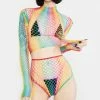 X_Music Legs Chromatic Wonderland Fishnet Set