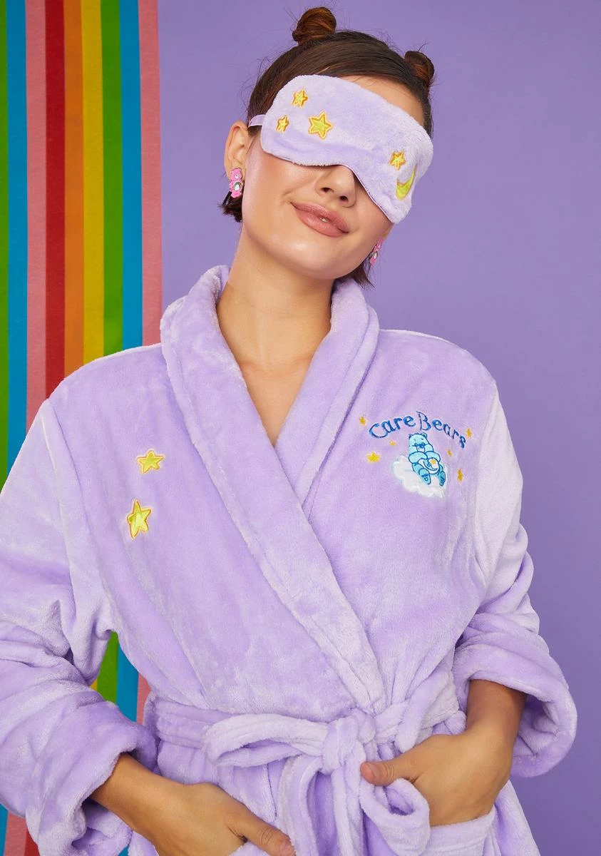 Dolls Kill X Care Bears Cuddle Puddle Bedtime Robe And Eye Mask Set 4 Dolls Kill X Care Bears Cuddle Puddle Bedtime Robe And Eye Mask Set - Image 2