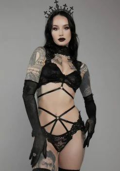 Unholy Twilight Kisses 3-Piece Lingerie Set