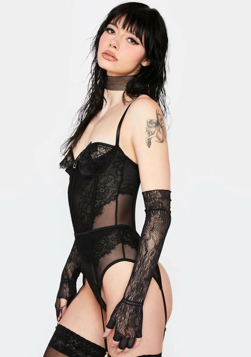 Forplay Peek Show Teddy & Garter Belt 4 Forplay Peek Show Teddy & Garter Belt - Image 2