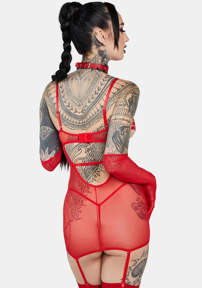 X_Dreamgirl Pillow Talk Mesh Chemise 6 X_Dreamgirl Pillow Talk Mesh Chemise - Image 4