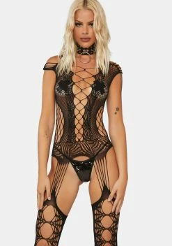 X_Be Wicked Love Hurts Bodystocking