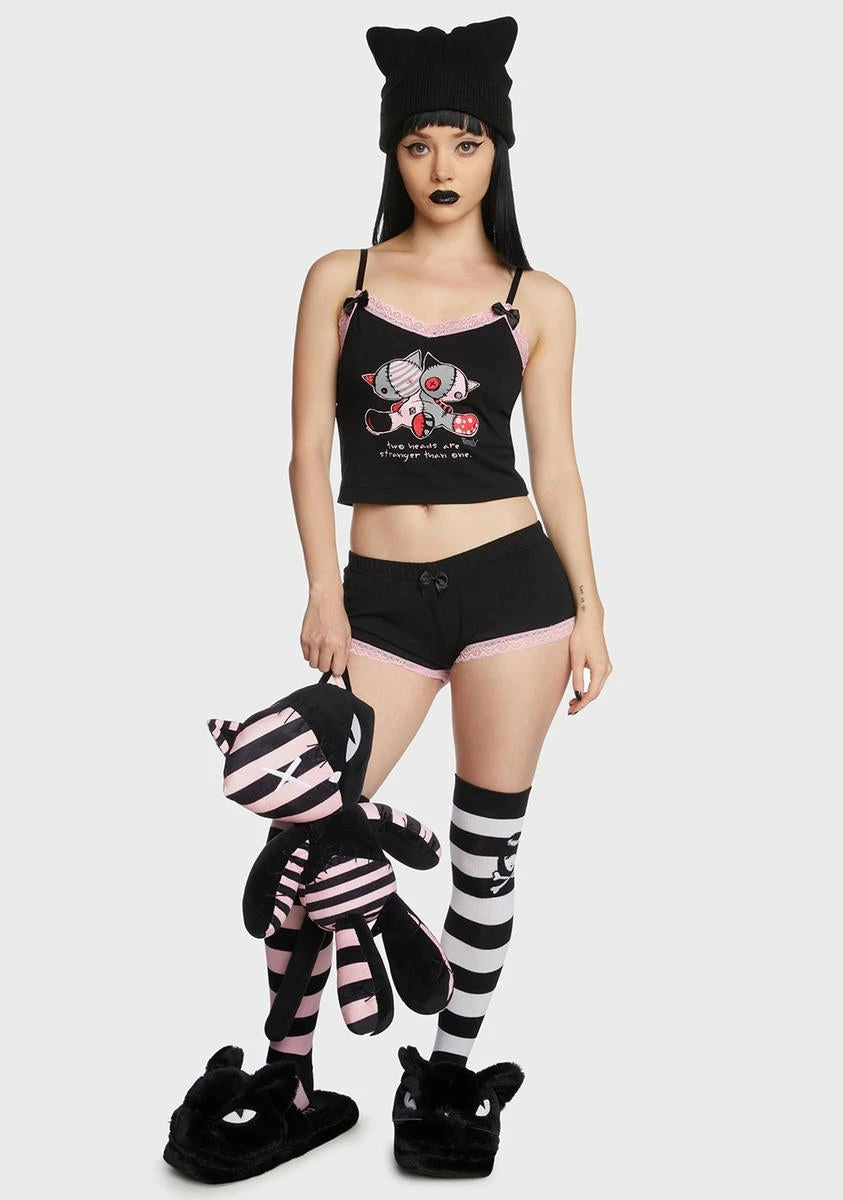 Dolls Kill X Emily The Strange Feline Stranger Sleep Set 3 Dolls Kill X Emily The Strange Feline Stranger Sleep Set