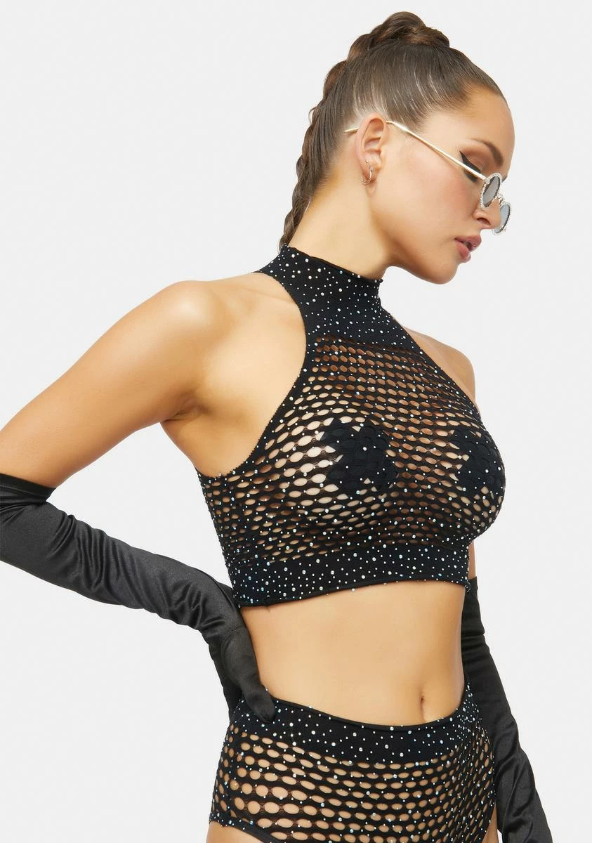 X_Leg Avenue Shine With Me Fishnet Lingerie Set 4 X_Leg Avenue Shine With Me Fishnet Lingerie Set - Image 2