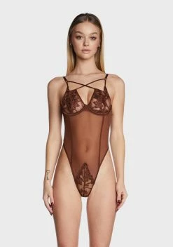 Oh La La Cheri Eleanor Embroidery Underwire Teddy