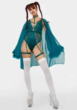Playful Promises WW X Sammi Forest Green Satin & Lace Wired Harness Bodysuit -Velvet Muse Store c980nTQxyIXR0gVHwRyvUXuctDGlFJbq 24