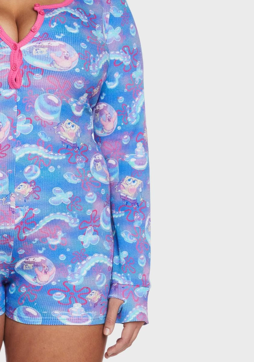 Dolls Kill X SpongeBob Plus F Is For Friends Thermal Romper 4 Dolls Kill X SpongeBob Plus F Is For Friends Thermal Romper - Image 2