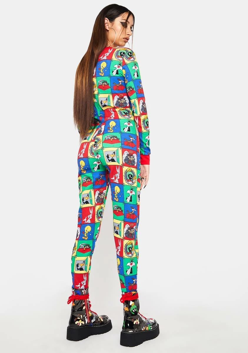 Dolls Kill X Looney Tunes Certified Loon Thermal Pajamas 6 Dolls Kill X Looney Tunes Certified Loon Thermal Pajamas - Image 4