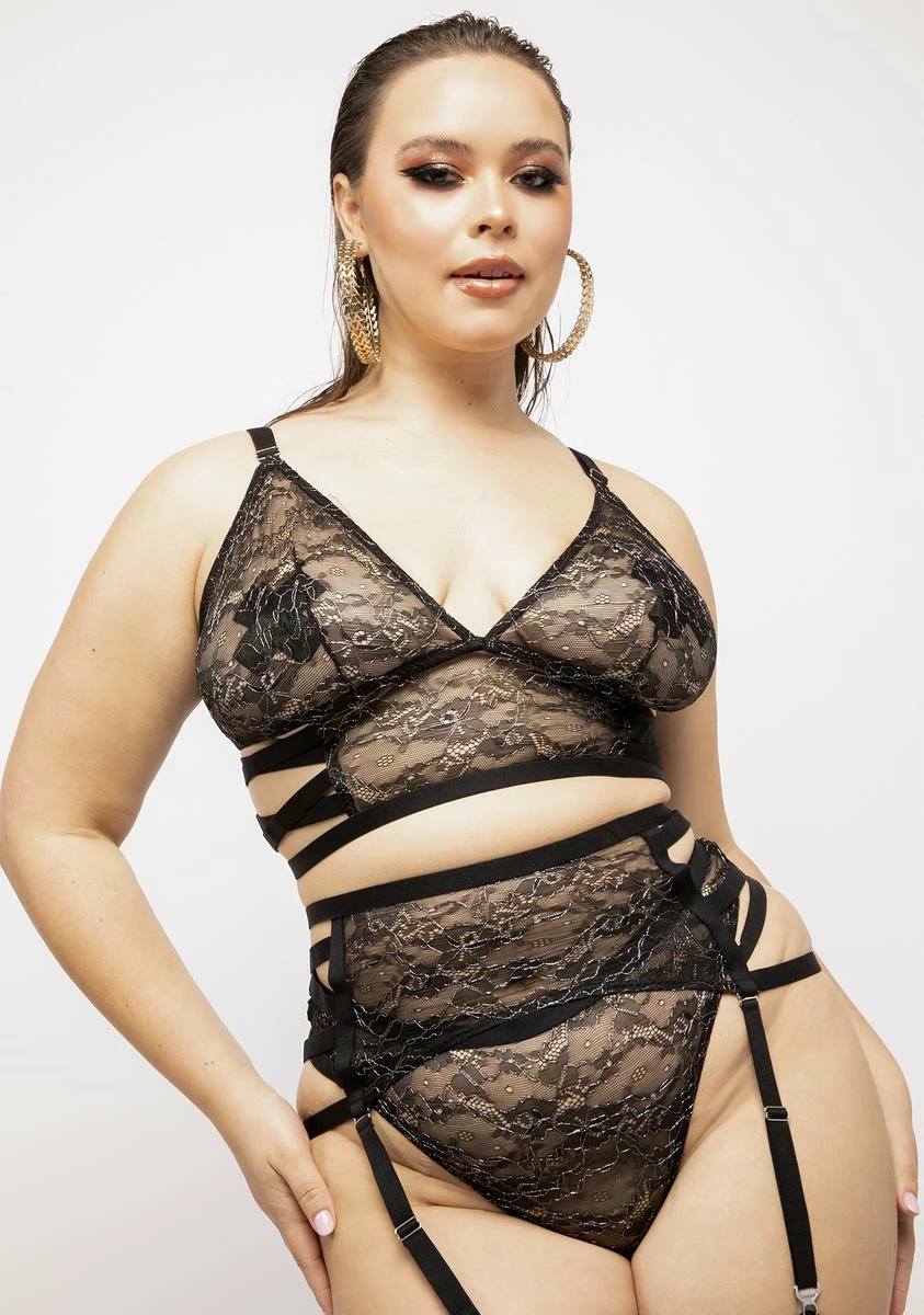 X_Fantasy Lingerie Plus Night Just For Me Lace Lingerie Set 3 X_Fantasy Lingerie Plus Night Just For Me Lace Lingerie Set