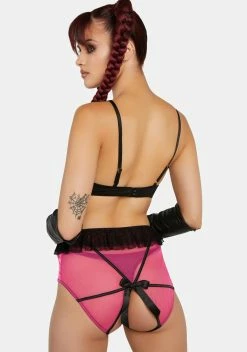 Playful Promises X Bettie Page Inga Pink Ruffle Crotchless Brief -Velvet Muse Store dWVT8k8VssQIDjE825GDVXnA6dfSH5yo 24