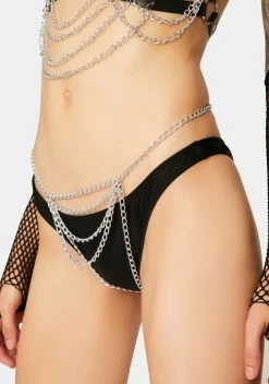 X_Coquette Chained N' Dangerous Crotchless G-String