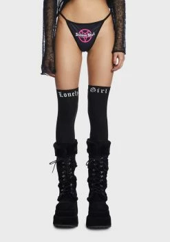 Too Fast Satanic Slut Graphic Thong