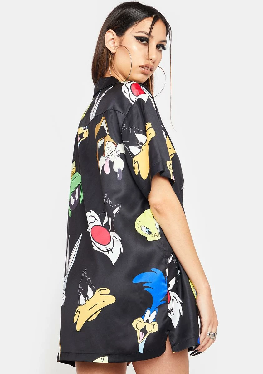 Dolls Kill X Looney Tunes Tooning In Boxer Lounge Set 6 Dolls Kill X Looney Tunes Tooning In Boxer Lounge Set - Image 4