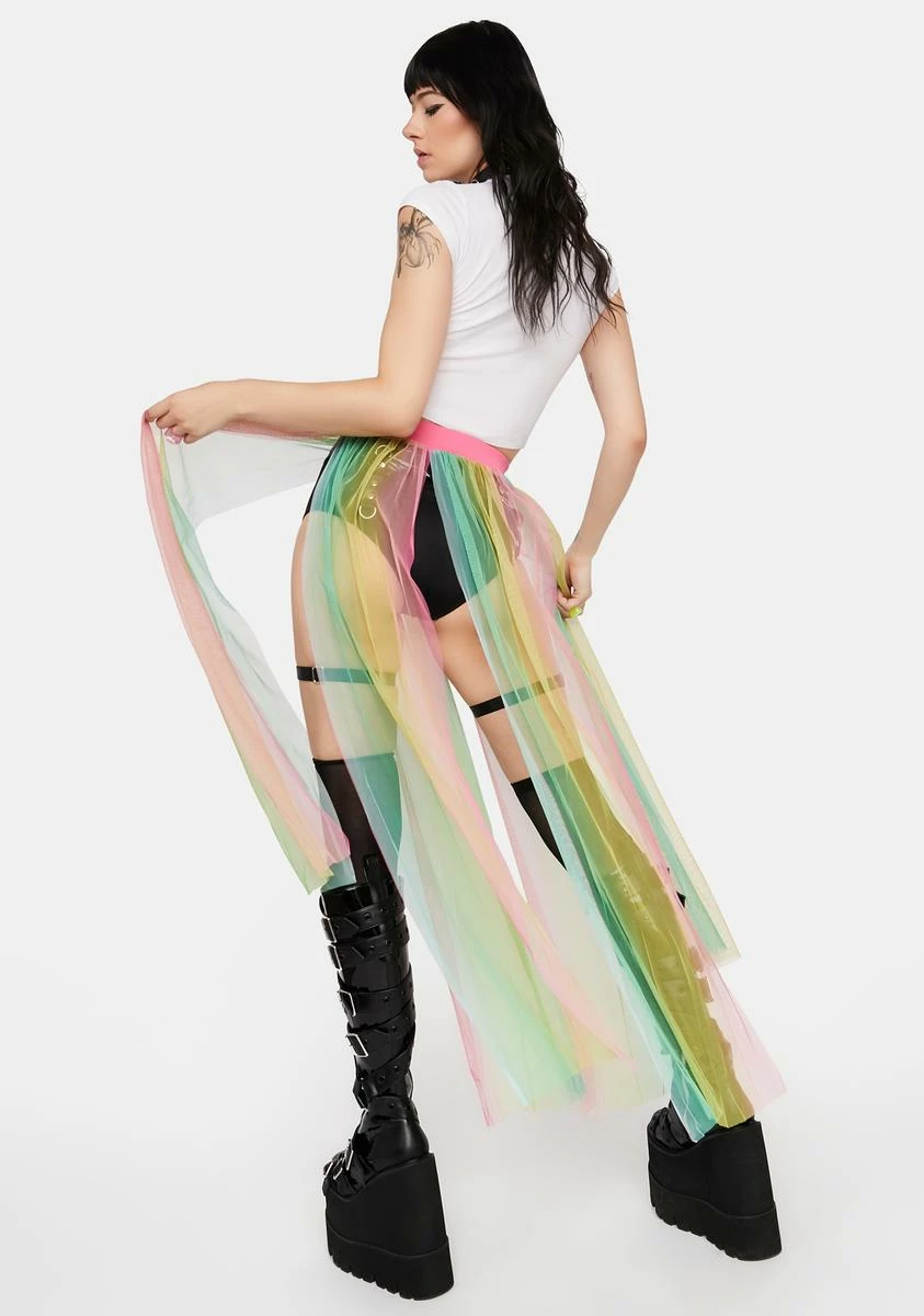 X_Leg Avenue Magical Moments Sheer Maxi Skirt 6 X_Leg Avenue Magical Moments Sheer Maxi Skirt - Image 4