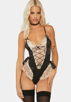 X_PTLHZ Nearly Exhausted Lace-Up Teddy