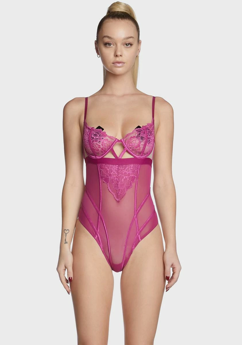 X_iCollection Comfort And Wine Lace Teddy 3 X_iCollection Comfort And Wine Lace Teddy