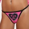 Too Fast Pink Fuck Me Heart Thong