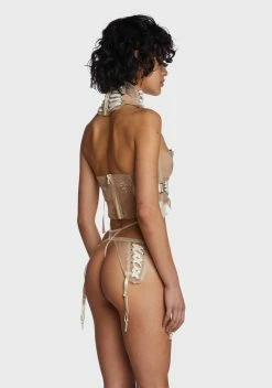 DARKER WAVS Flanger Organza 4-Piece Lingerie Set