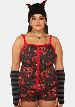 Dolls Kill X Hot Stuff Casper Plus The Little Devil Thermal Onesie