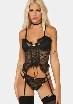X_PTLHZ Dare To Dream Lace Lingerie Set