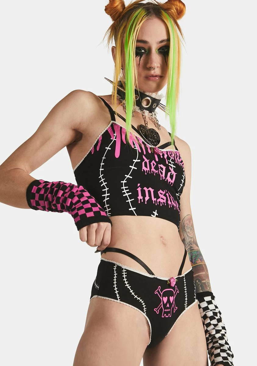 Dolls Kill X Broken Brainz Head Empty Lingerie Set 4 Dolls Kill X Broken Brainz Head Empty Lingerie Set - Image 2