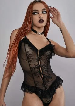 Widow A Light In The Dark Mesh Bodysuit