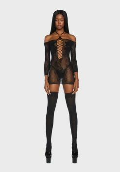 X_RenÃ© RofÃ©Â  Come On Over Sheer Bodystocking