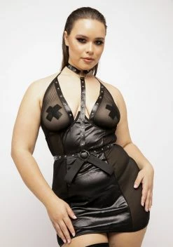 X_Dreamgirl Plus I'm In Control Harness Chemise