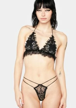 Eva Lady Halter Lace Lingerie Set