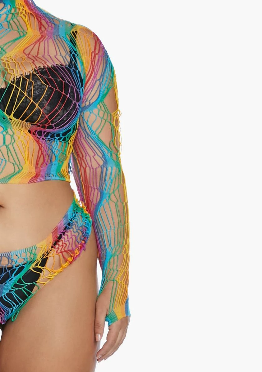 X_Be Wicked Plus Rainbow Nights Bodystocking Set 5 X_Be Wicked Plus Rainbow Nights Bodystocking Set - Image 3