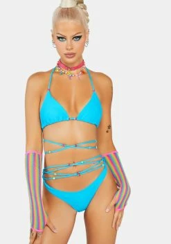 X_Tresser Ocean Text Me On Lingerie Set