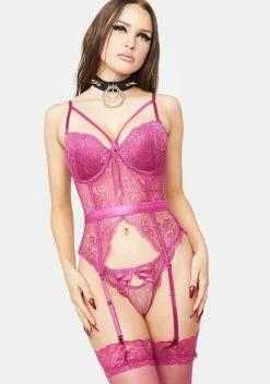 X_Just Sexy Lingerie Pretty Little Picture Lingerie Set