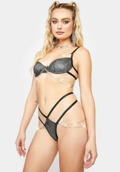 Roma Keep Your Sparkle Rhinestone Lingerie Set