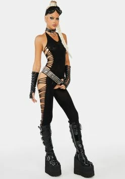 X_Elegant Moments Nox Not Afraid Cut Out Bodystocking