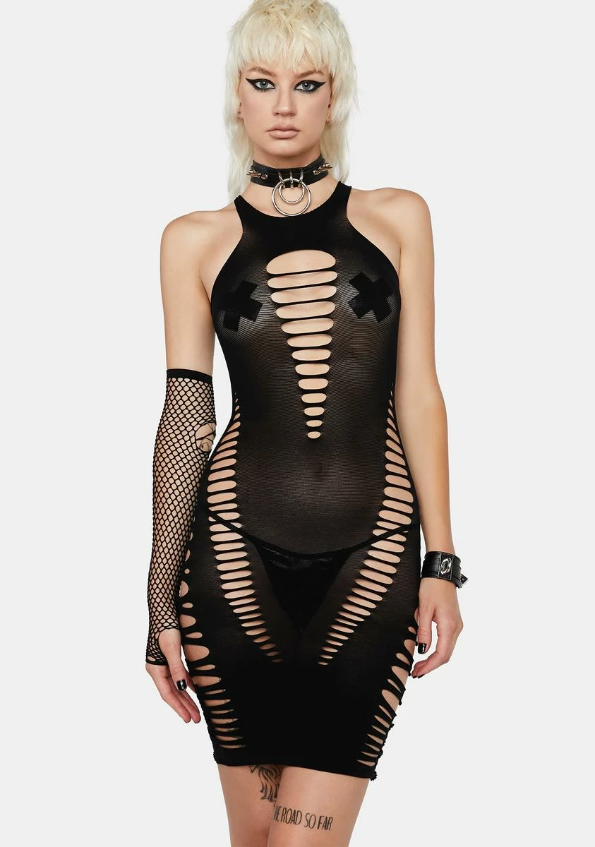 X_Pink Lipstick Blackout Back 2 Basixxx Mini Dress 3 X_Pink Lipstick Blackout Back 2 Basixxx Mini Dress