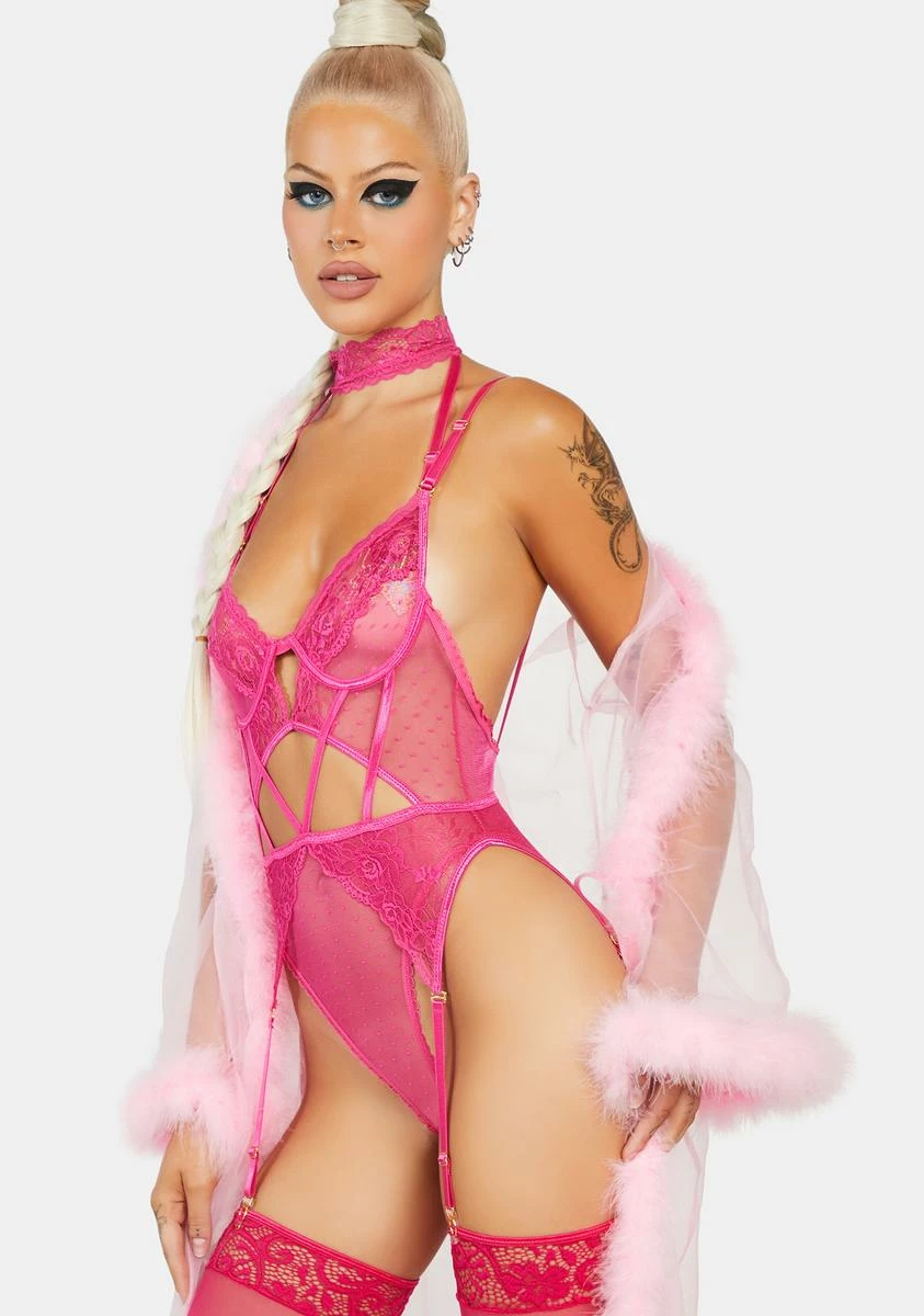 X_Seven 'til Midnight Give Me Temptation Lace Teddy 6 X_Seven 'til Midnight Give Me Temptation Lace Teddy - Image 4