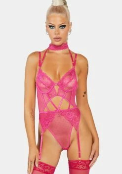 X_Seven 'til Midnight Give Me Temptation Lace Teddy