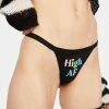 MaryJaneNite Black High AF Thong