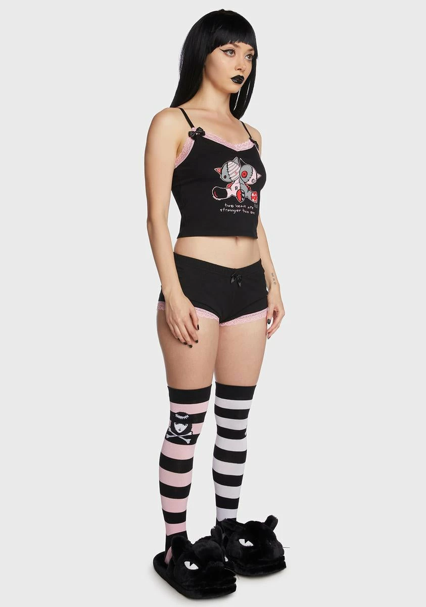 Dolls Kill X Emily The Strange Feline Stranger Sleep Set 7 Dolls Kill X Emily The Strange Feline Stranger Sleep Set - Image 5