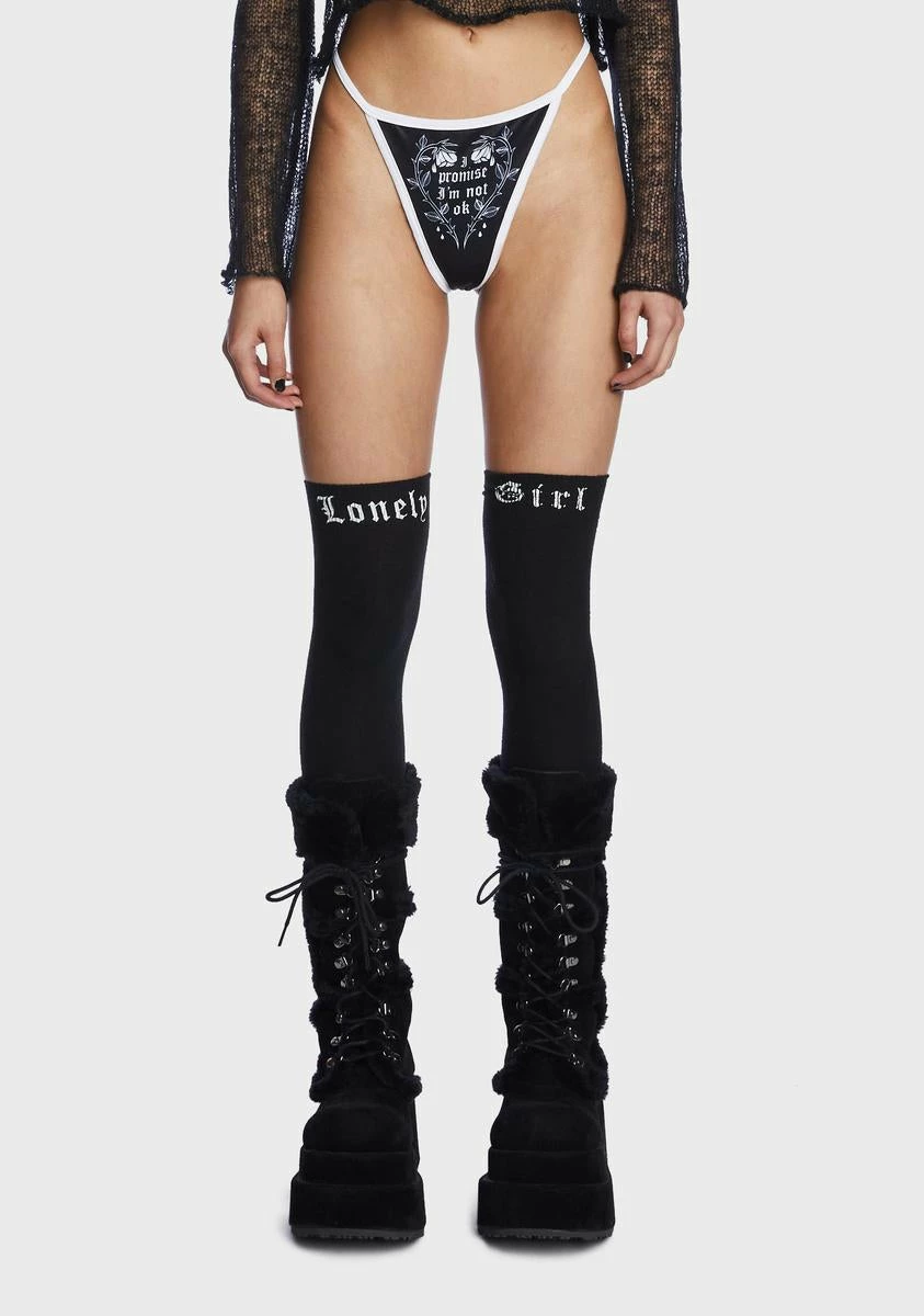 Too Fast I Promise I'm Not Okay Graphic Thong 3 Too Fast I Promise I'm Not Okay Graphic Thong