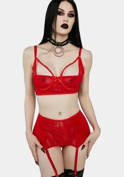 X_iCollection Forbidden Desire Lace Lingerie Set