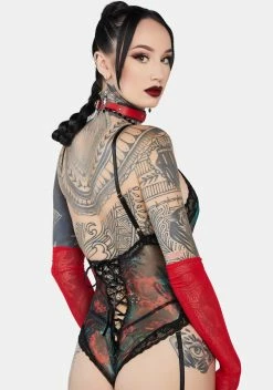 X_Mapale Thorns And Petals Lace-Up Teddy -Velvet Muse Store qccrdoXJ0OW5MSUayX46ZZ8NZ23mU3Gg 24