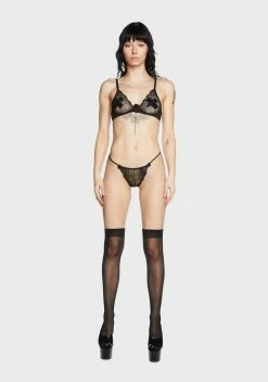 X_RenÃ© RofÃ©Â  Dark Delicious Delight Lingerie Set