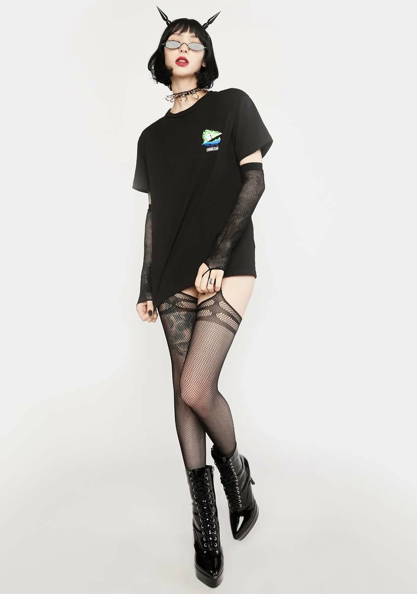 X_Music Legs Be My Playmate Fishnet Bodystocking 4 X_Music Legs Be My Playmate Fishnet Bodystocking - Image 2