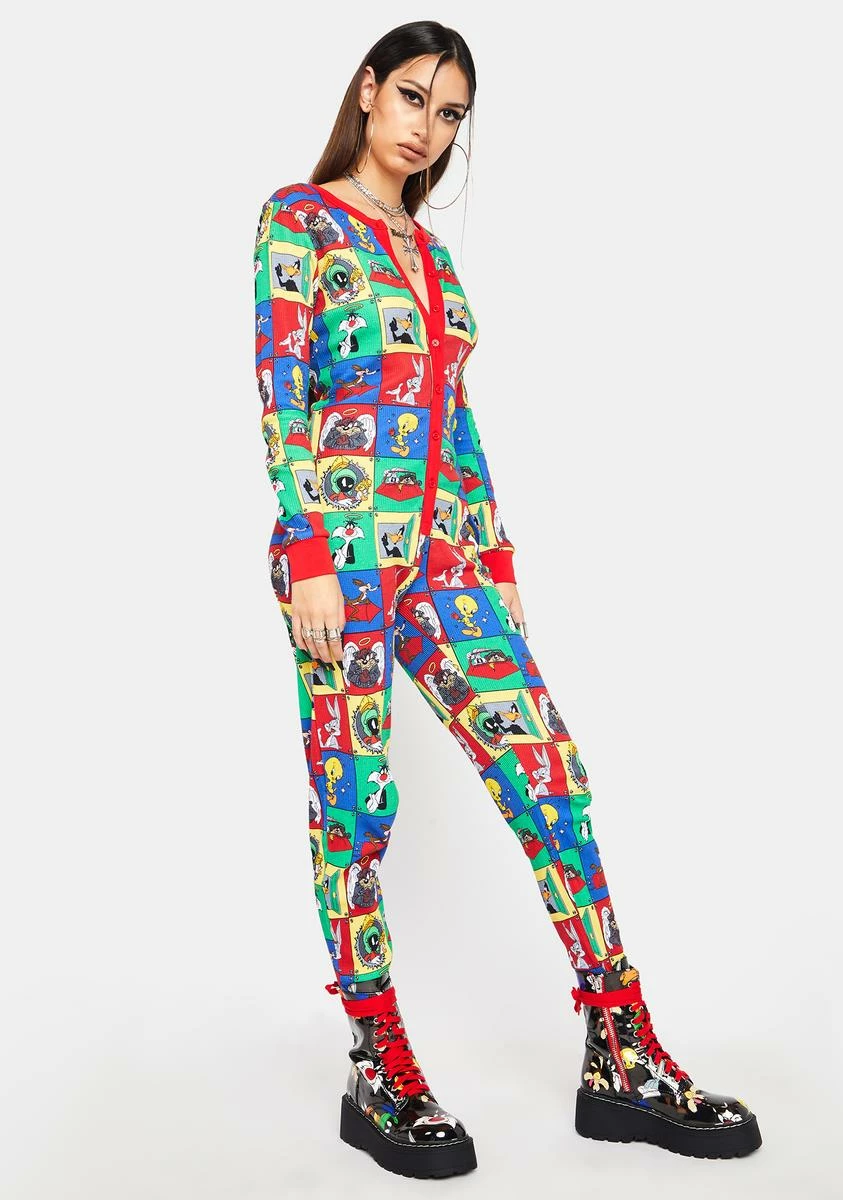 Dolls Kill X Looney Tunes Certified Loon Thermal Pajamas 4 Dolls Kill X Looney Tunes Certified Loon Thermal Pajamas - Image 2