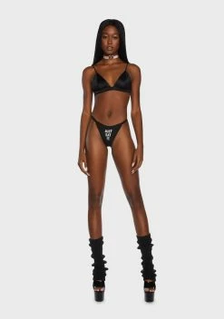 MaryJaneNite Just Eat It Rhinestone Thong